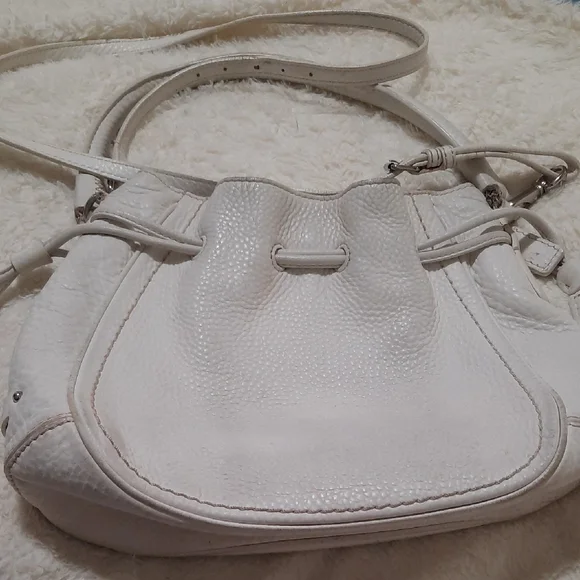 Cole Haan | Bags | Cole Haan White Shoulder Drawstring Bag  display picture 3